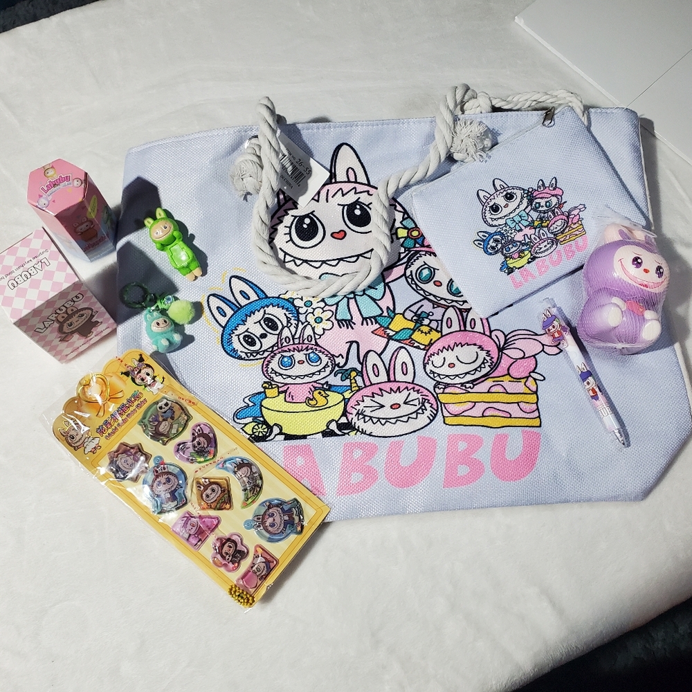 Cute Labubu Kids Tote Bag with Some Goodies - Picture 1 of 10